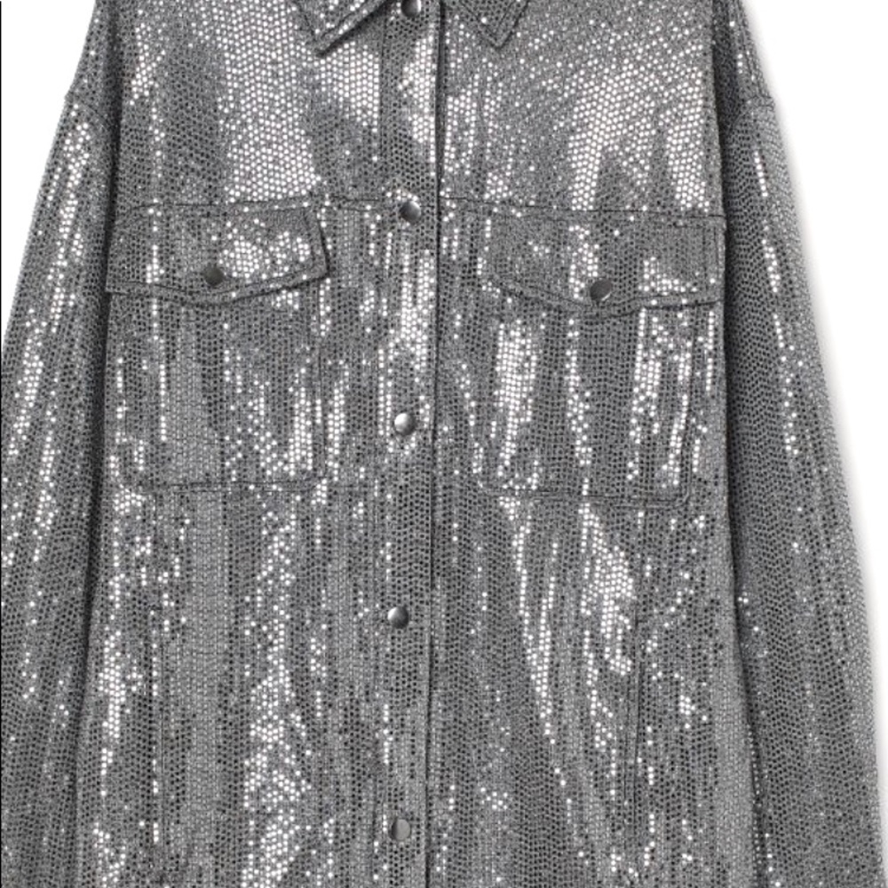 Shimmery Metallic Shacket